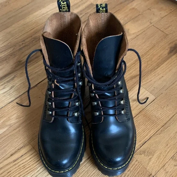 Dr. Martens Black Leather Boots - Picture 2 of 10
